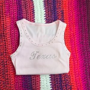 PINK Y2K TEXAS TANK